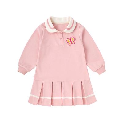 Dudujia Girls' Preppy Style Polo Sweatshirt Dress