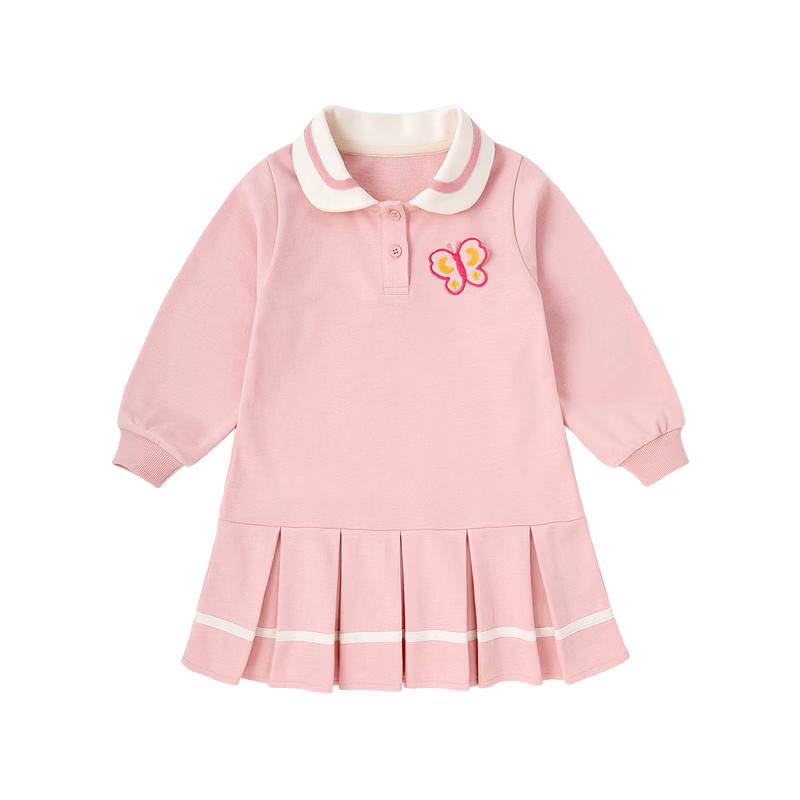 Dudujia Girls Preppy Style Polo Sweatshirt Dress 120