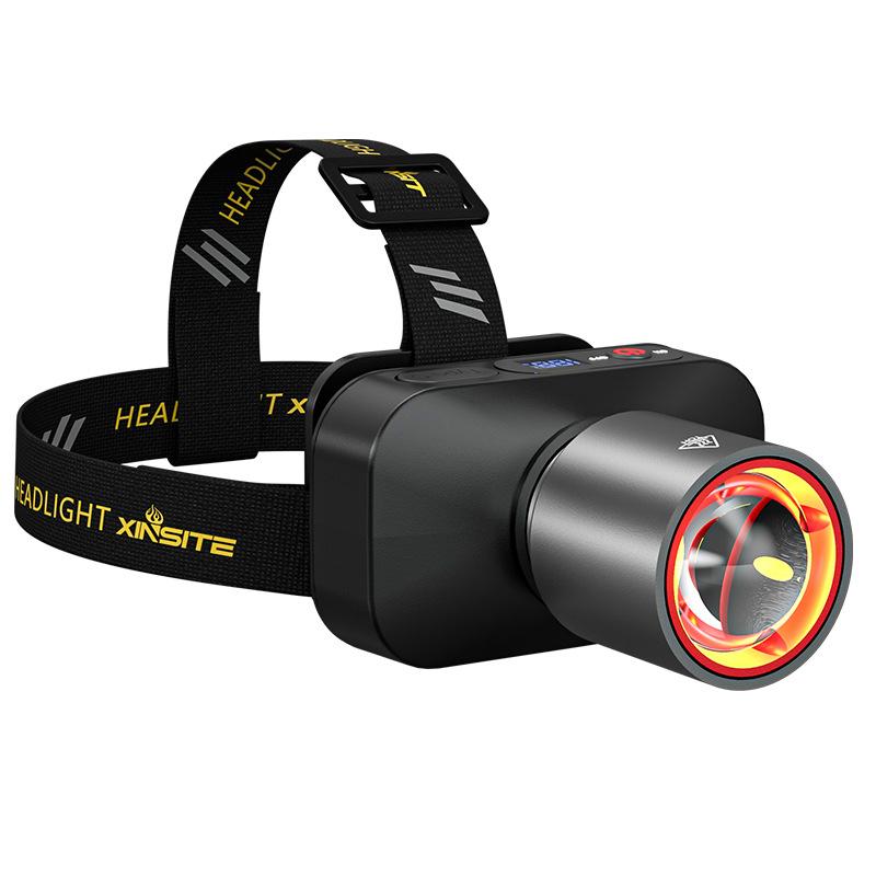 Far LED Super Luminos cu Senzor Far Reîncărcabil prin USB Far LED Frontal Cu Baterie Încorporată Lanternă pentru Camping Pescuit