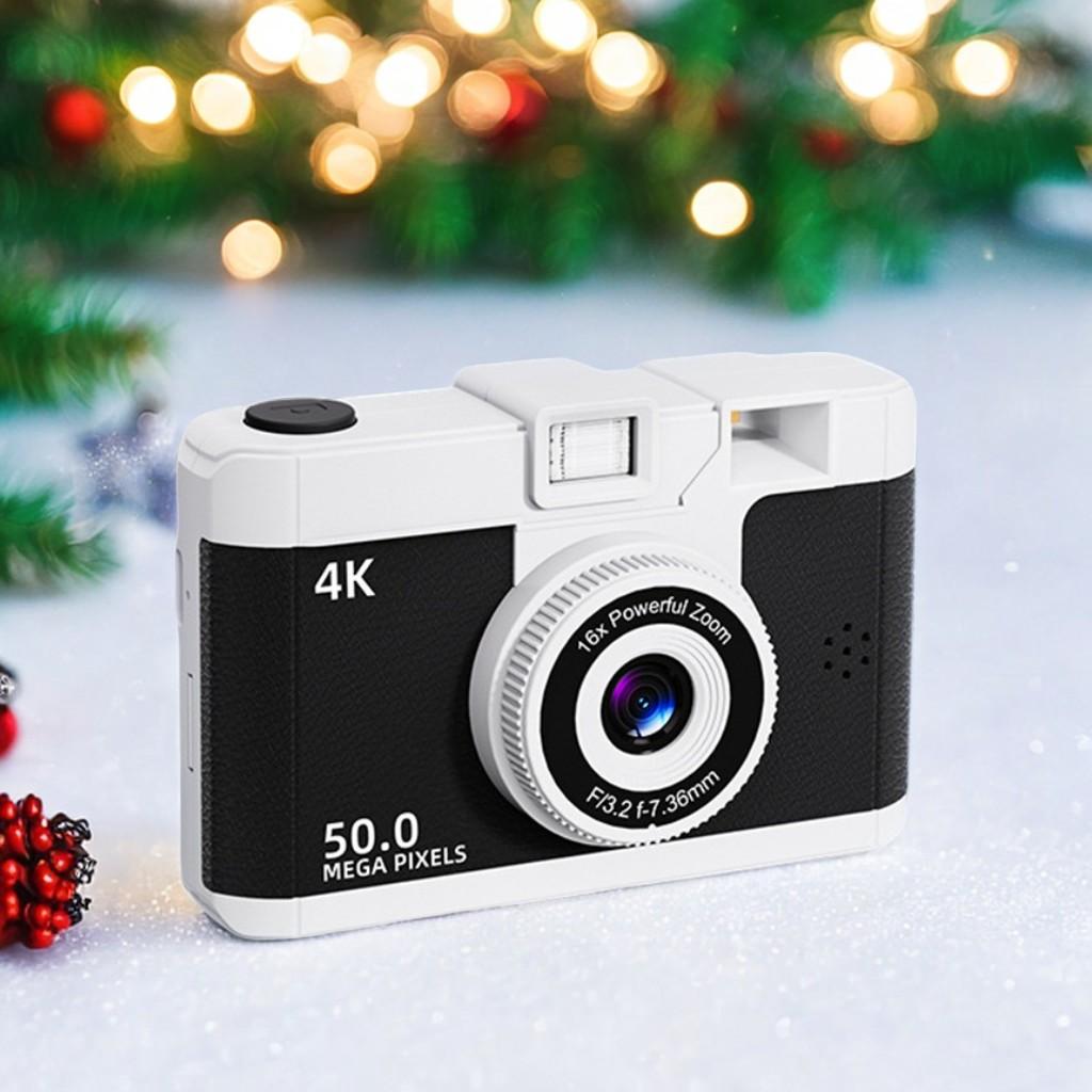 Dual-Kamera-Fotomaschine Retro-Punktkameras HD 1080P Digitalkamera Kindergeburtstagsgeschenke Audio- und Videokarte