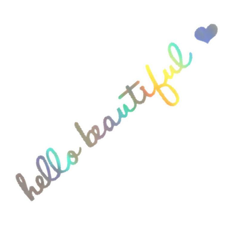 1PC Passenger Princess Star Car Mirror Stickers Decoration Rear View Mirror Auto Vehicle Vinyl Decal Sticker Interior Access