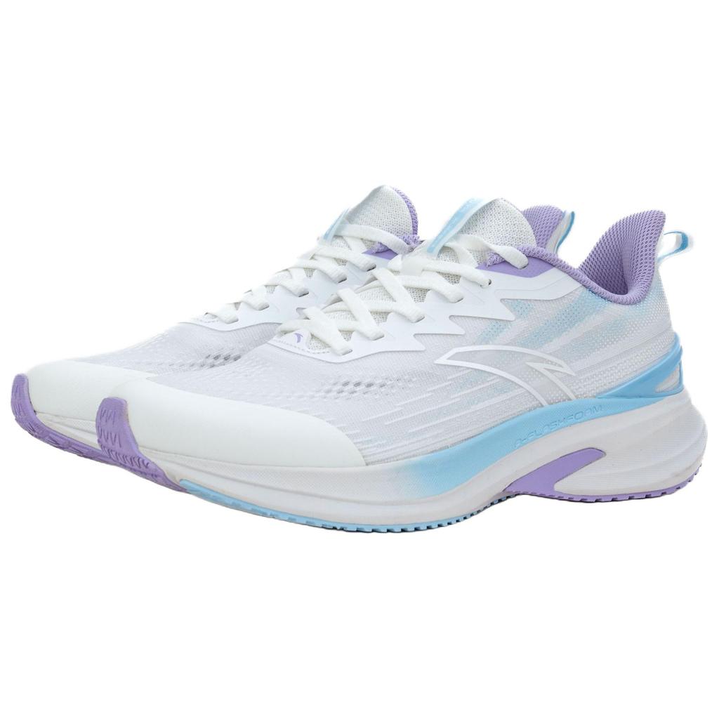 Anta Running 4th Generation Comfortable Shock Absorbing Durable Low Top Training City Commuting Running Shoes Women Sneaker White Blue 122535585R-2