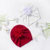 Cute Flower Baby Girls Turban Hat Spring Autumn Newborn Infant Beanie Cap Soft Elastic Toddler Headwraps