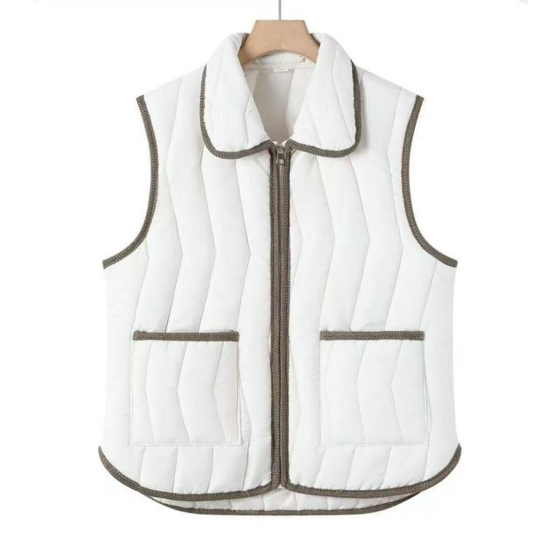 Lapel New Autumn and Winter Loose Thickened Versatile Jacket Vest Mother's Warm Waistcoat Casual Vest