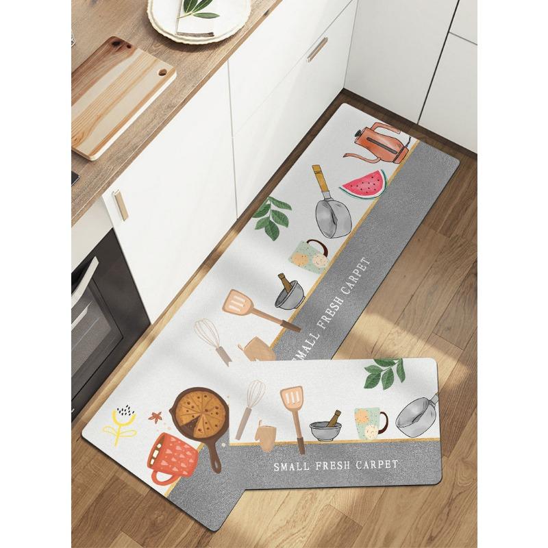 Non-slip Soft Diatom Mud Mat Bathroom Entry Toilet Long Kitchen Door Entry Mat Absorbent Quick Drying