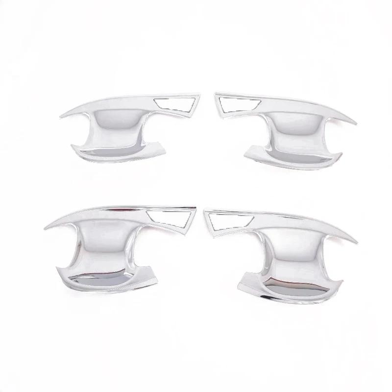 For Kia Seltos     ABS Carbon Chrome Car Side Door Handle Decoration Cover door bowl  Exterior Accessories