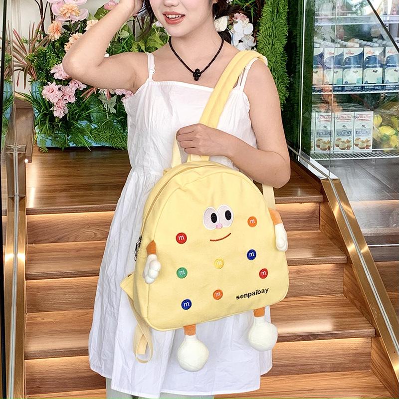 Schoolbag Japanese cute cartoon casual schoolbag campus design high value large capacity backpack fashion versatile backpack