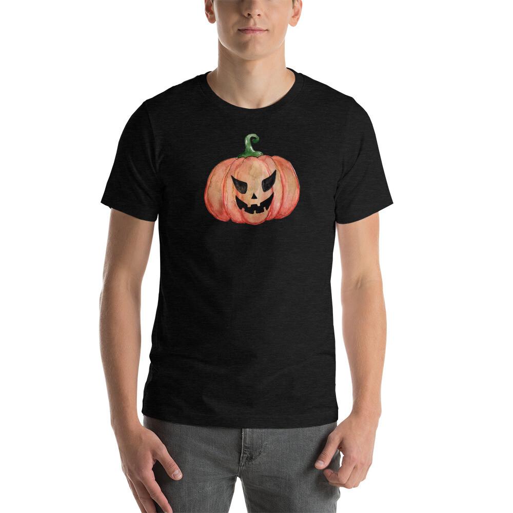 

Halloween Jack-O-Lantern Watercolor - Short-Sleeve Unisex T-Shirt S разноцветный