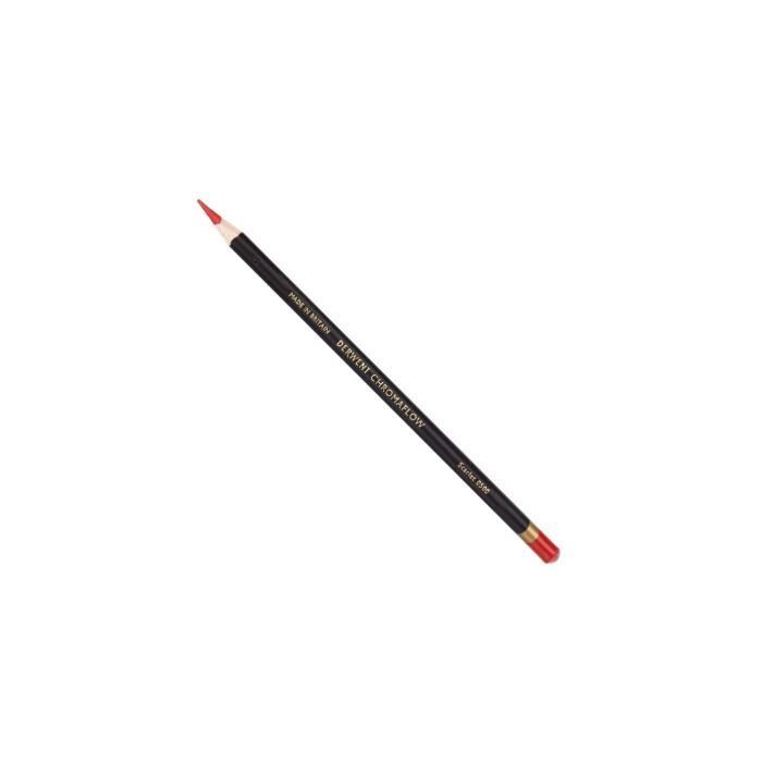Crayon de couleur - DERWENT - CHROMAFLOW - Rouge Écarlate - Extra-tendre - Mixte
