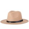 2025 New Fashion Men Fedoras Women's Fashion Jazz Hat Summer Spring Black Woolen Blend Cap Outdoor Casual Hat Adjustable Size