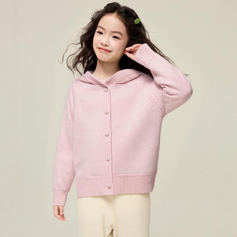 Dicker Strick-Kapuzenpullover-Cardigan für Mädchen