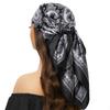 Silk Scarves Women Luxury Brand Summer Fashion Designer Head/Hair Scarf 90*90cm Hijab Bandana Cheveux Foulard Femme 90X90CM