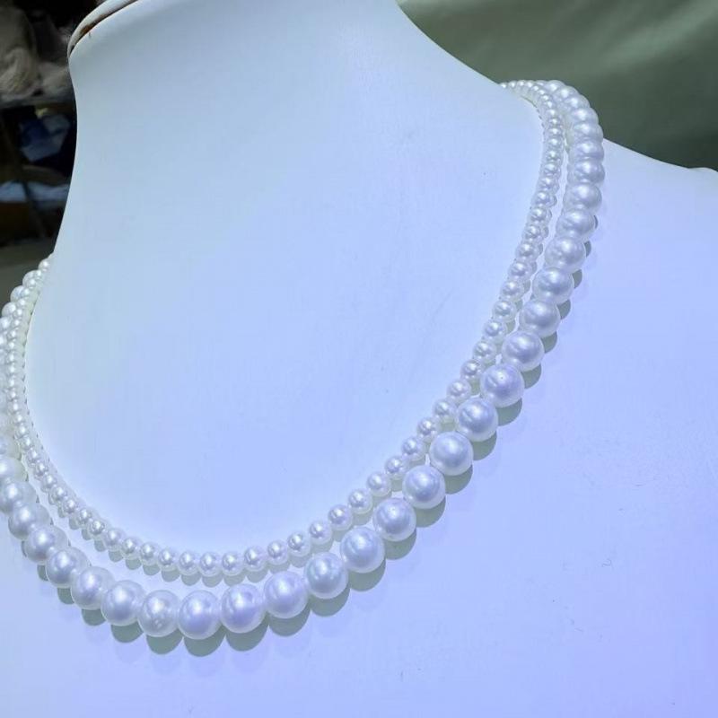 

Autumn Essential 80cm Long Freshwater Pearl Sweater Necklace - 4-7mm Round, Near-Flawless Finish. Length 80cm
