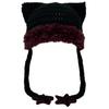 Cartoon Kitten Hat Skiing Photo Props Halloween Thick Hat Adults Kids