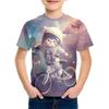 Children Clothes Girl Boys T-shirt Summer Fashion 3D Cat Print Cartoon Casual Fun Comfortable Round Neck Short Sleeve T-shirt