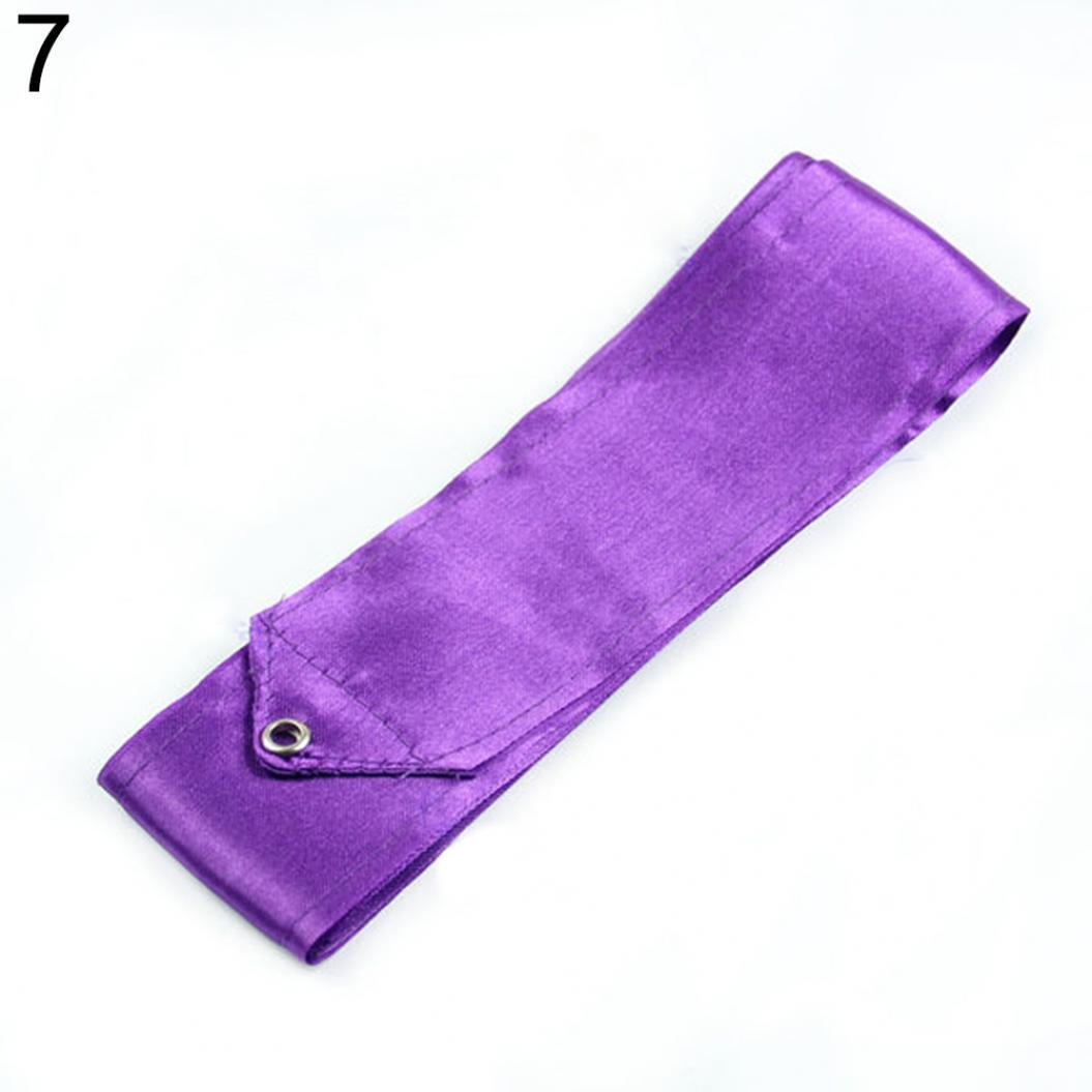 

6 м лента для гимнастики и танцев, палка для художественной гимнастики, балета, стример, вертя штанга фиолетовый