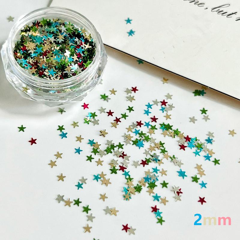 

1Jar Mini Sparkling Star Nail Glitter Sparkling Pentagram Nail Decoration Nail Salon Design Cute Accessories Diy Nail Art Design A2