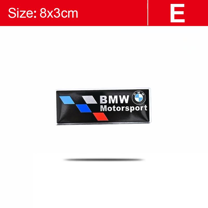 1 Peça Adesivos Metálicos 3D Decalque para Carroceria e Porta-malas Para BMW Performance F10 F30 E46 E90 E60 G30 F20 X5 E70 E39 E36 E87 X7 E92 E91 E28 X3