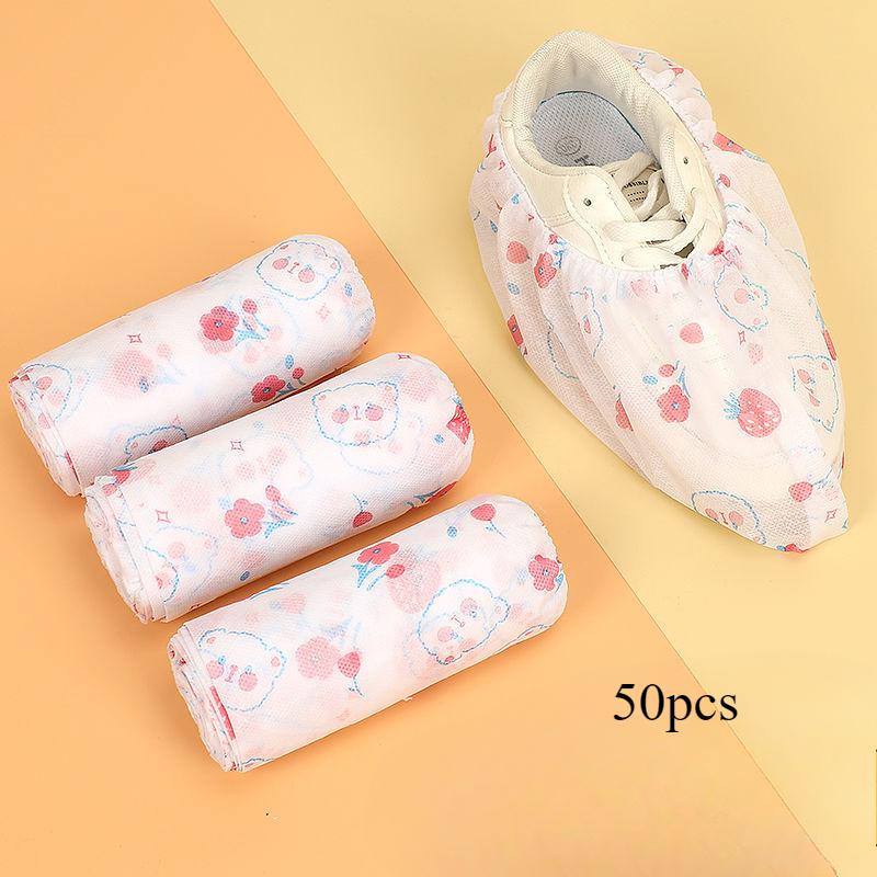 

50 шт. дышащих одноразовых бахил обеспечивают комфортную повседневную носку в любых условиях 50pcs