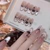 Xiaohongshu Handmade Red Floral Nail Art: Wearable, High-End Whitening Nail Tips Stickers