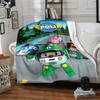 1pc Cars Adventure Flannel Blanket for Super Soft Cute Comfort Blanket for Travel Bedding Couch Sofa Blanket Y73064