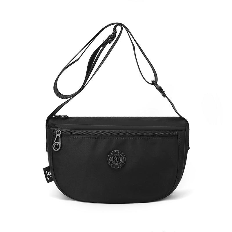 Lightweight Nylon Crossbody Bag for Women Casual Shoulder Handbag Travel Purse with Zipper