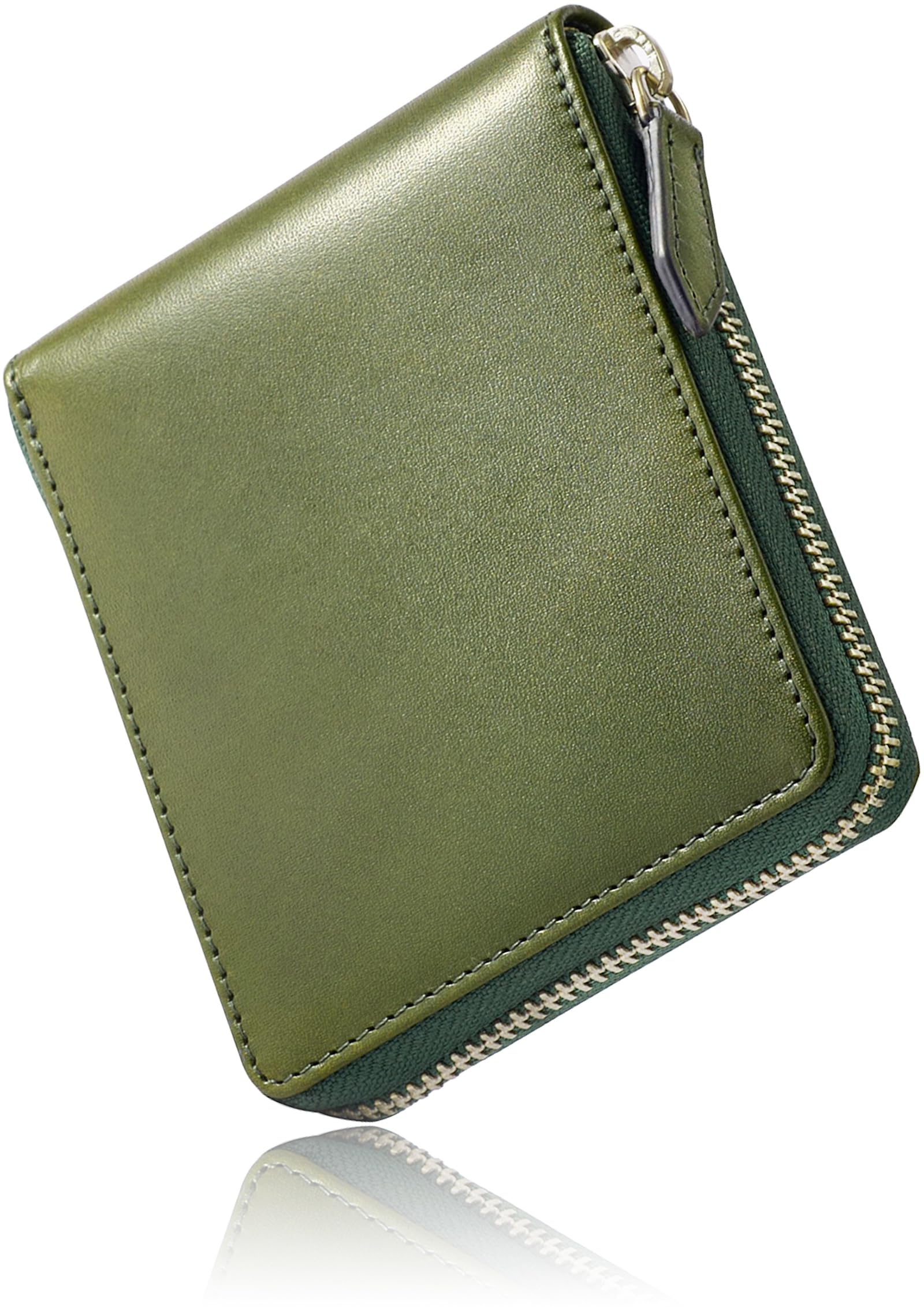 

Кошелек с застежкой-молнией Tochigi Leather Bifold [Eredita] для мужчин - - (зеленый)