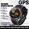 2026 Nuovo Smartwatch Militare con Chiamata Bluetooth GPS Integrato Bussola Altimetro Barometrico Impermeabile 30ATM Smartwatch con Chiamata Bluetooth per Uomo
