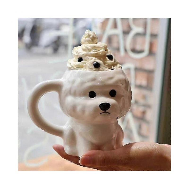 Creative Cute Little Dog Cerc Mugs Office Water Drinking Cups Coffee Cups Birthday Gifts Couple Cups Home Daily Use