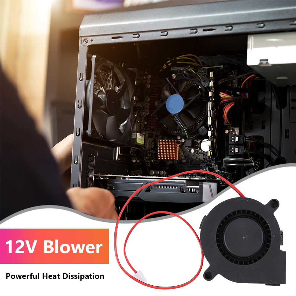 5015S Brushless DC Blower Cooling Fan 12V 2-Wire 50x50x15mm for Computer Case