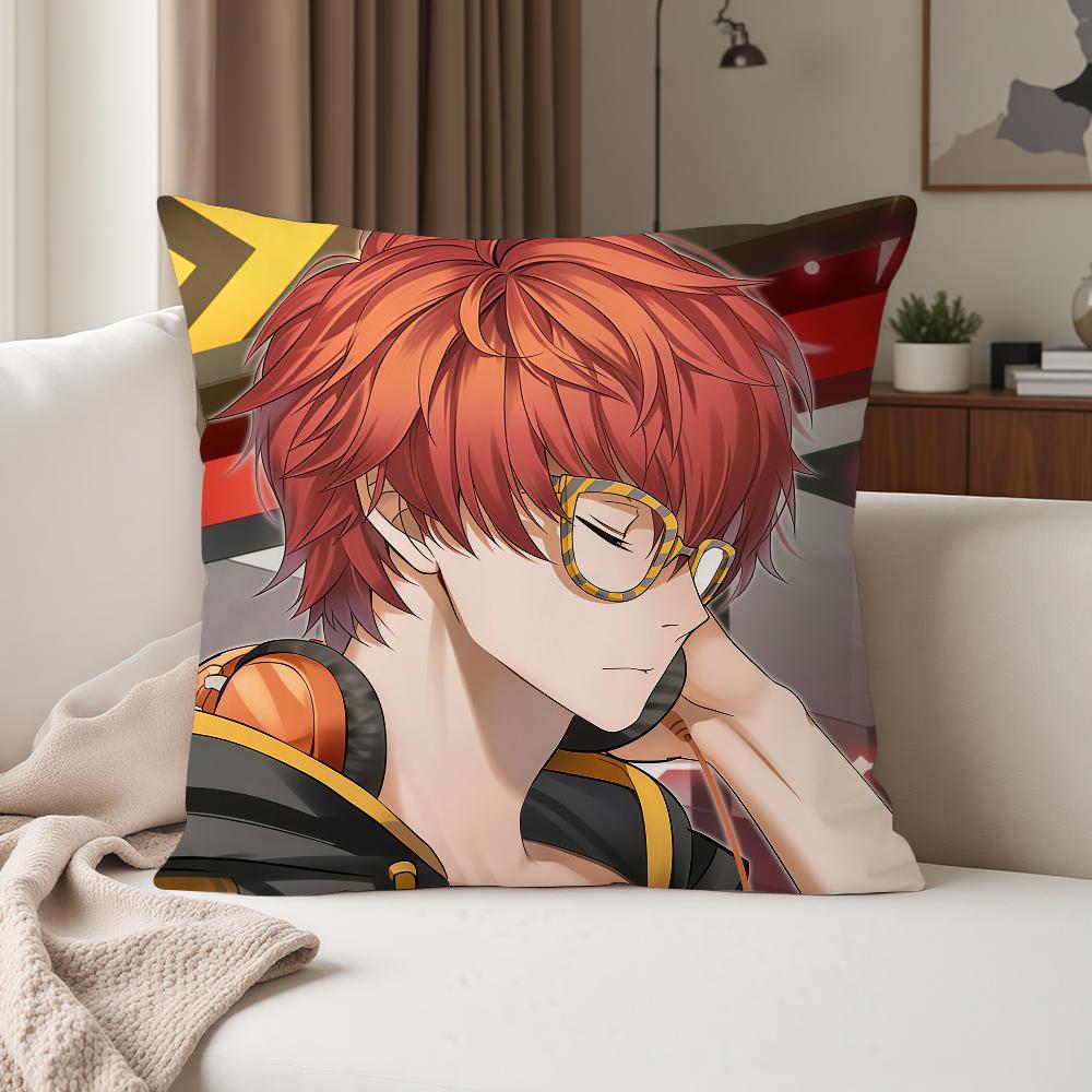 Hot Game M-Mystic Messenger 707 Pillow Case Suitable For Bedrooms Living Rooms Cars Home Decoration