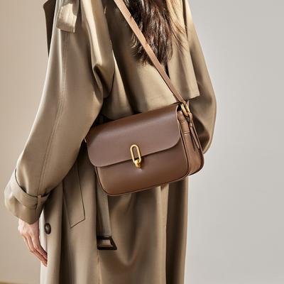 Mrs. Qiao Bag 2025 New Women's Crossbody Bag Autumn Winter Small Square Bag High-end Genuine Leather Women's Shoulder Bag