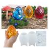 Dragon Egg Resin Silicone Mold with USB Powered Wooden Lighting Base Stand
