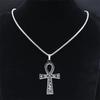 Egyptian Ankh Cross Key Of Life Necklaces for Women/Men Stainless Steel Mythology Chain Necklace Jewelry bijoux homme N3456S02