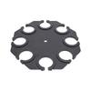 Microphone Holder Stand with Holes Silicone Lined for Easy Storage Mic Storage Rack Carbon Steel Handheld Mic Rack for