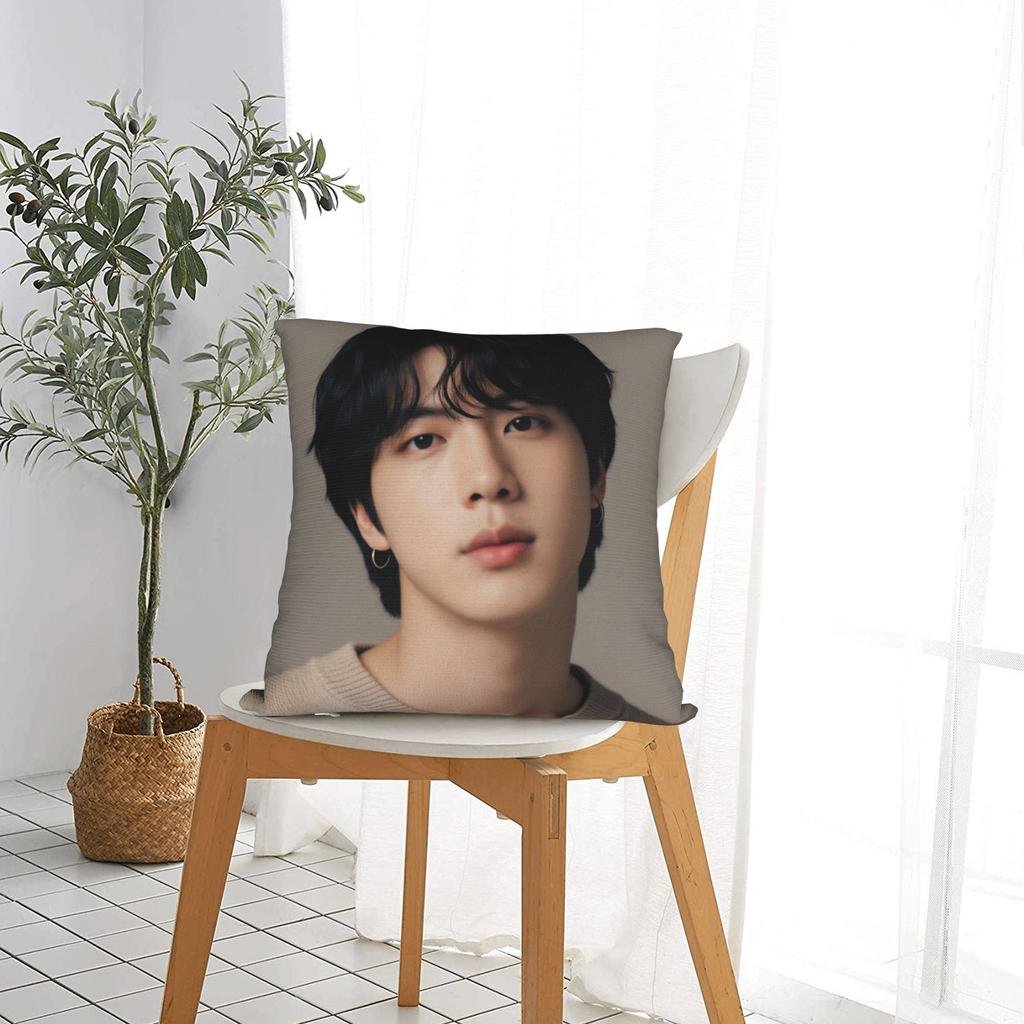 Korean Kpop Style Jinjinjin Cool Boy Pillow Case Comfy Pillow Cover For Couch Sofa Bedroom Novelty Cushion Cover