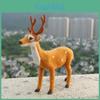 Christmas Deer Decor Figurine With Plastic Material For Holiday Window Display And Storefront Setup