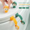 Ergonomic Toilet Seat Handle Save Time Multi Gear Buckle Paste Silicone+pvc Toilet Hygiene Hygienic Toilet Lid Lifter 3 Colors