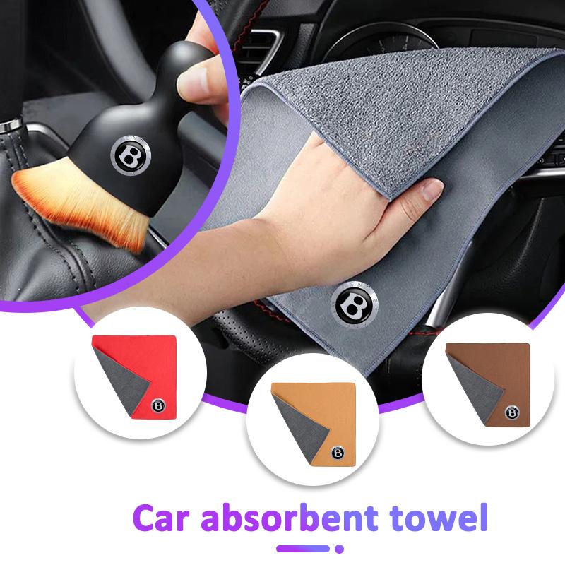 Microfiber Car Wash Towel Rag Cloth Cleaning Soft Brush For New Bentley Flying Spur Continental GT Bentayga Mulsanne Accessories HS1