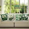 4pcs/set Valley Lily in Art Nouveau Cushions Pillowcase Polyester Cushion Cover Throw Pillow Pillowcover Home Car Sofa Decor