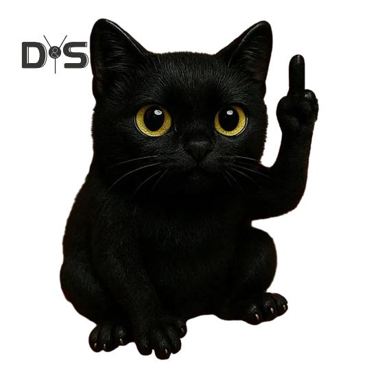 Middle Finger Animal Ornament Synthetic Resin Statue Realistic Design Sculpture Funny Humorous Home Decoration