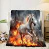 Ethereal Horse In Storm Blanket Flannel Blanket Throw Blanket Sofa Cover Blanket Soft Premium Blanket Picnic Blanket Tv Blanket Gifts