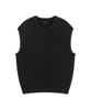 COVERNAT Stone Washed Knit Vest Charcoal