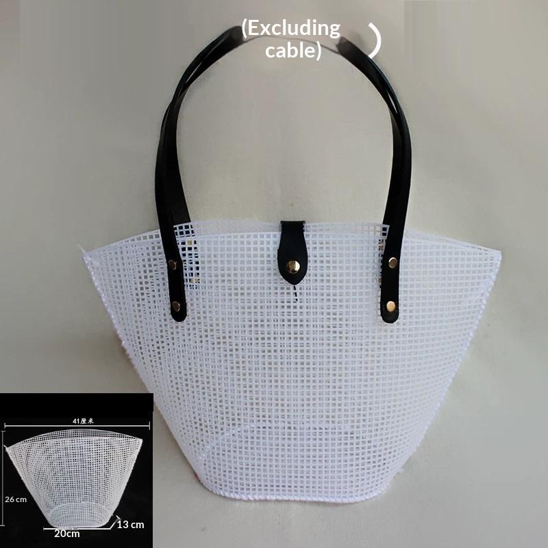 Embroidery DIY Tool Kit 1 Set Black Mesh Plastic for Handmade Wallet Woven Bag DIY Craft Suitable for Beginners Hobbyists Use