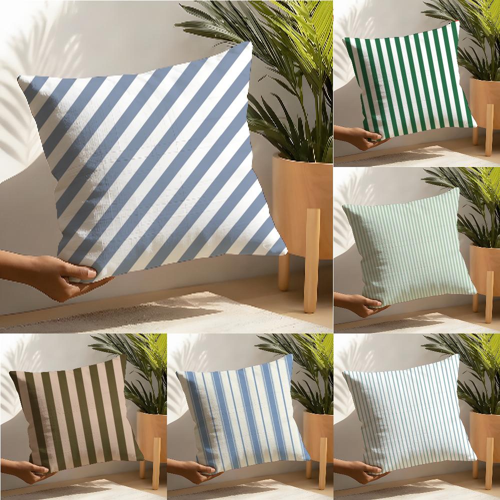 Minimal Versatile Stripes Pillow Case linen pillow case sofa home decor cushion cover cushion cove