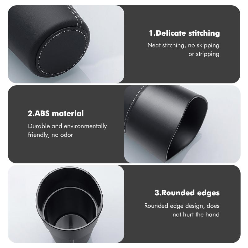 Durable Car Trash Can Leather Waterproof Auto Storage Bin Organizer For Ford Escort KA Flex Everest KA Expedition Falcon Fusion