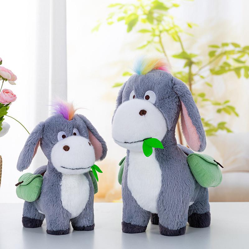 Adorable Plush Donkey Backpack Toy Cute Stuffed Animal Doll Gift For Girls Birthday