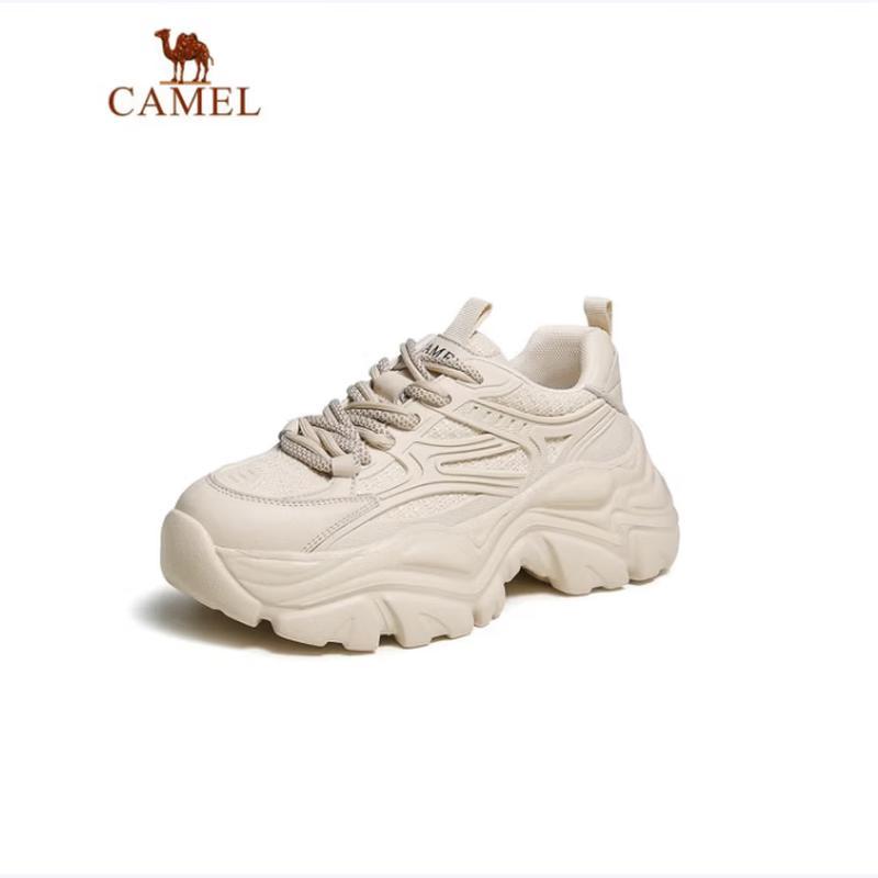 Camel Women's Mesh Platform Dad Sneakers