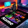 Custom Name Personalized Game Rainbow Friends Print Carpet, Versatile Home Decor Rug, for Playroom, Apartment, Balcony, Entryway, Hallway Gift
