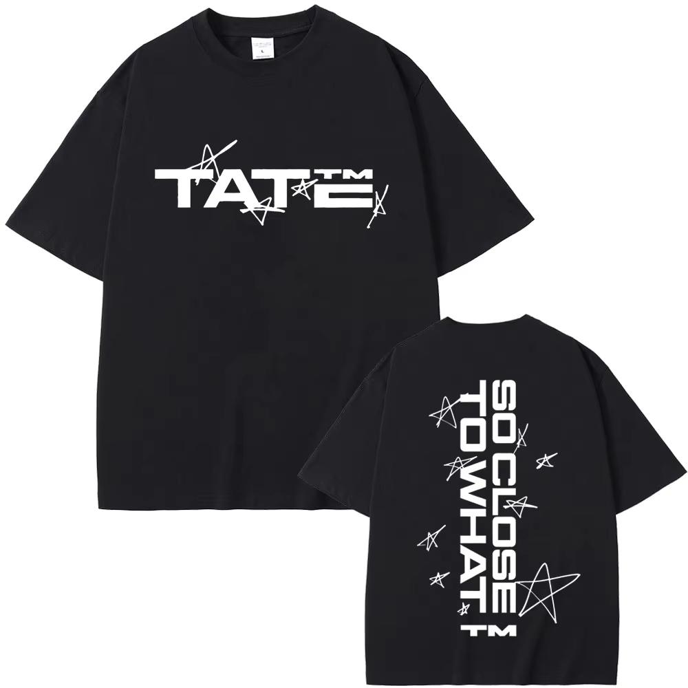 Singer Tate Mcrae T8 Graphic T Shirts Unisex Wounisex Fashion Vintage Trend Tshirt Summer Male Casual Oversized Crewneck Short Sleeve